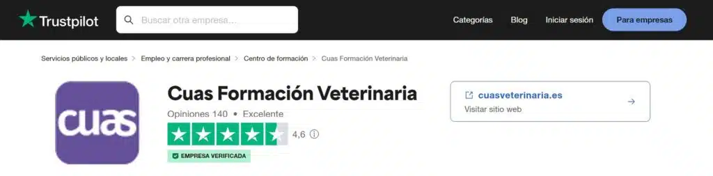 Opiniones de Cuas Veterinaria en Trustpilot