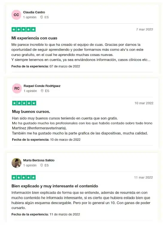 Opiniones de Cuas Veterinaria en Trustpilot