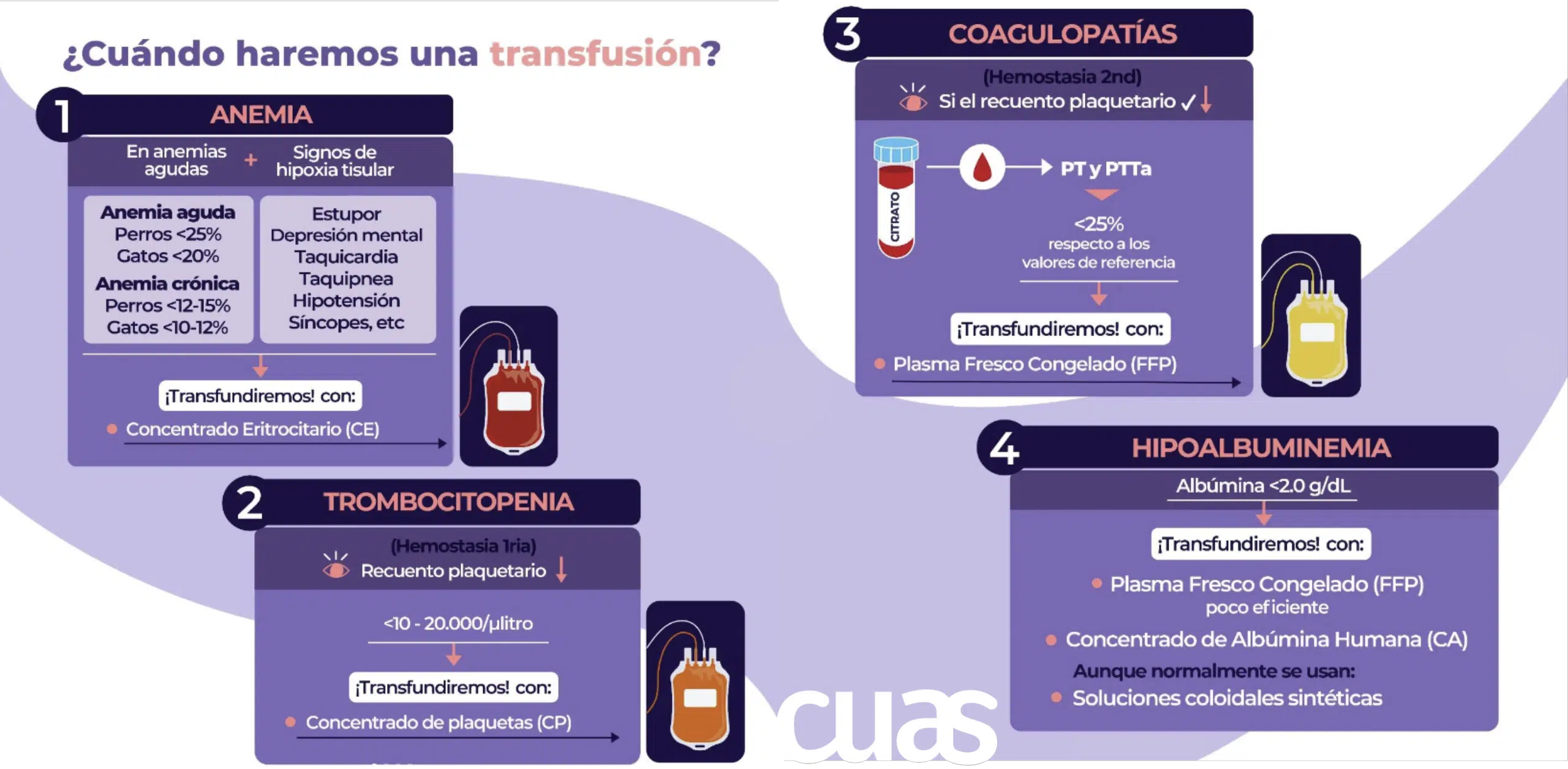 Cuándo hacer una transfusion sanguínea