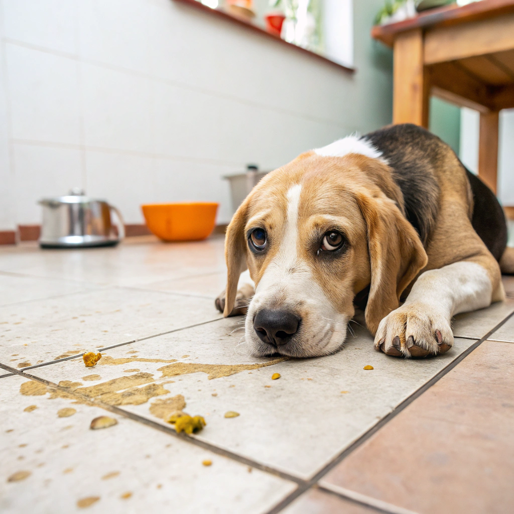Protocolo ante vómitos persistentes en perros jóvenes