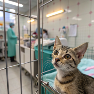 gato estrés hospitalización