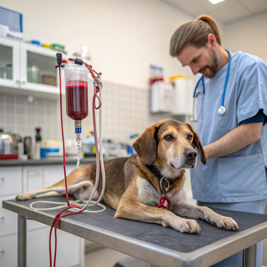 Protocolo de administración de sangre en perros y gatos